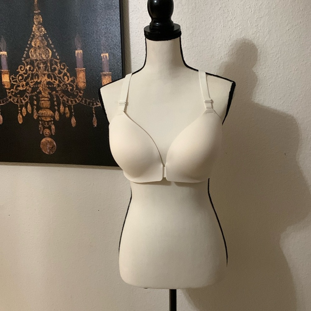 SOMA Enbliss Front Closure Racerback Bra - White -Size 36D - BRAND NEW!